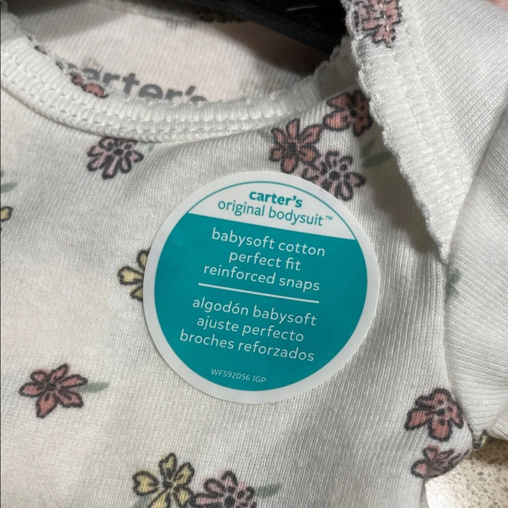 Carter's Floral Print Baby Bodysuits